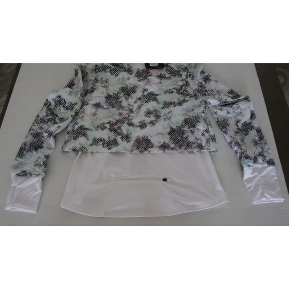 Spyder Active SP835 Women's Sz M White/Black Layered Jacket w/Thumbholes $98 - Picture 11 of 12